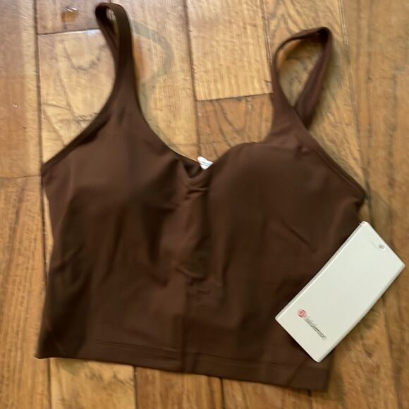 lululemon athletica Tops - LULULEMON ALIGN Tank Top  Cropped JAVA Brown Coffee NWT 6 NULU Gorgeous!